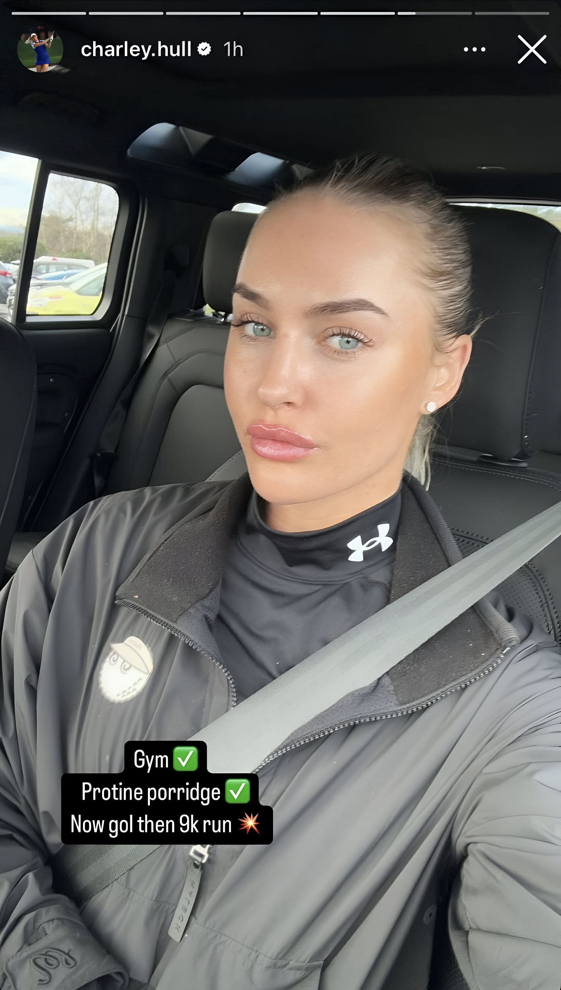 Charley Hull shares her rigorous Saturday morning routine. Image via Instagram @charley.hull